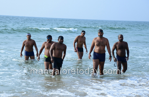 Mumbai Mangalore swim record